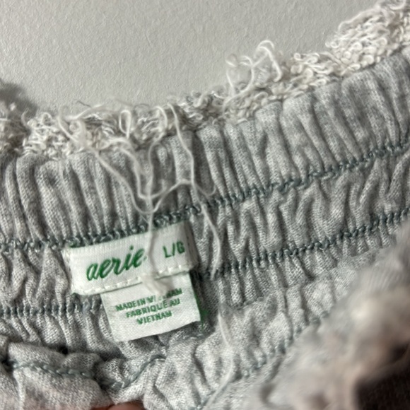 Aerie Sweatpants Skirt size Large. Gray 💯 cotton. - Picture 3 of 5